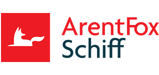 ArentFox Schiff logo showing stylized fox symbol and two tone corporate wordmark