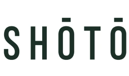 Shōtō brand logo with bold minimalist typography and diacritical marks on white background